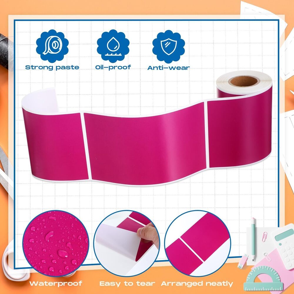 4416 10 Rolls Stickers Labels for Labeling Rectangular Color Coding Labels - Picture 3 of 7